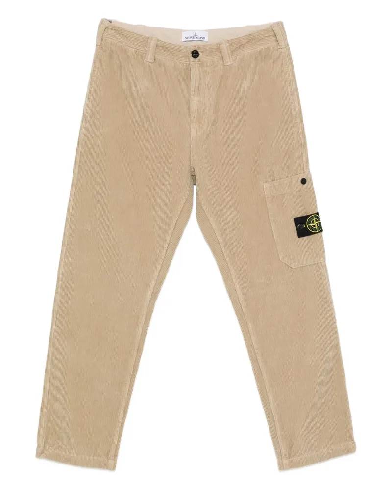 Stone Island Straight-Leg-Hose aus Cord - Nude Nude