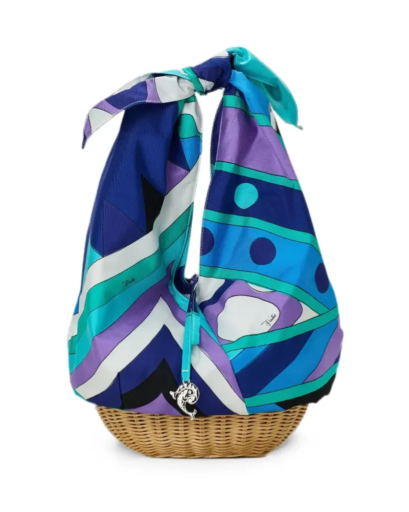 Emilio Pucci Shopper mit abstraktem Print - Blau Blau