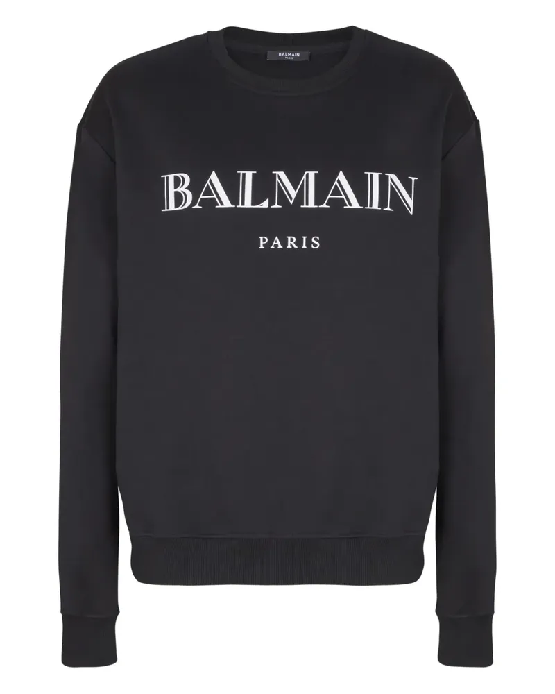 Balmain Sweatshirt mit Logo-Print - Schwarz Schwarz