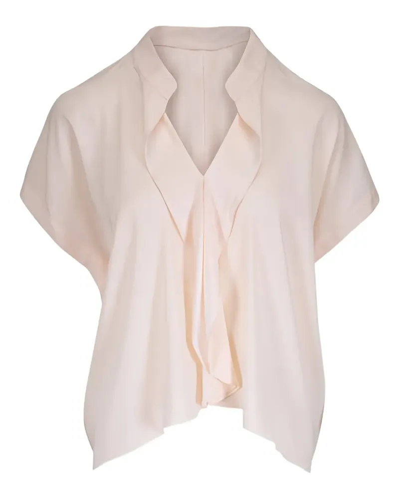 Zero + Maria Cornejo Bluse mit Rüschen - Nude Nude