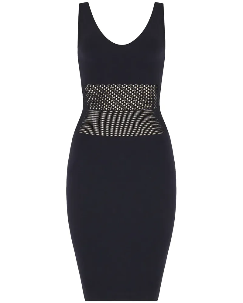 Wolford Mosaic Net Kleid - Schwarz Schwarz