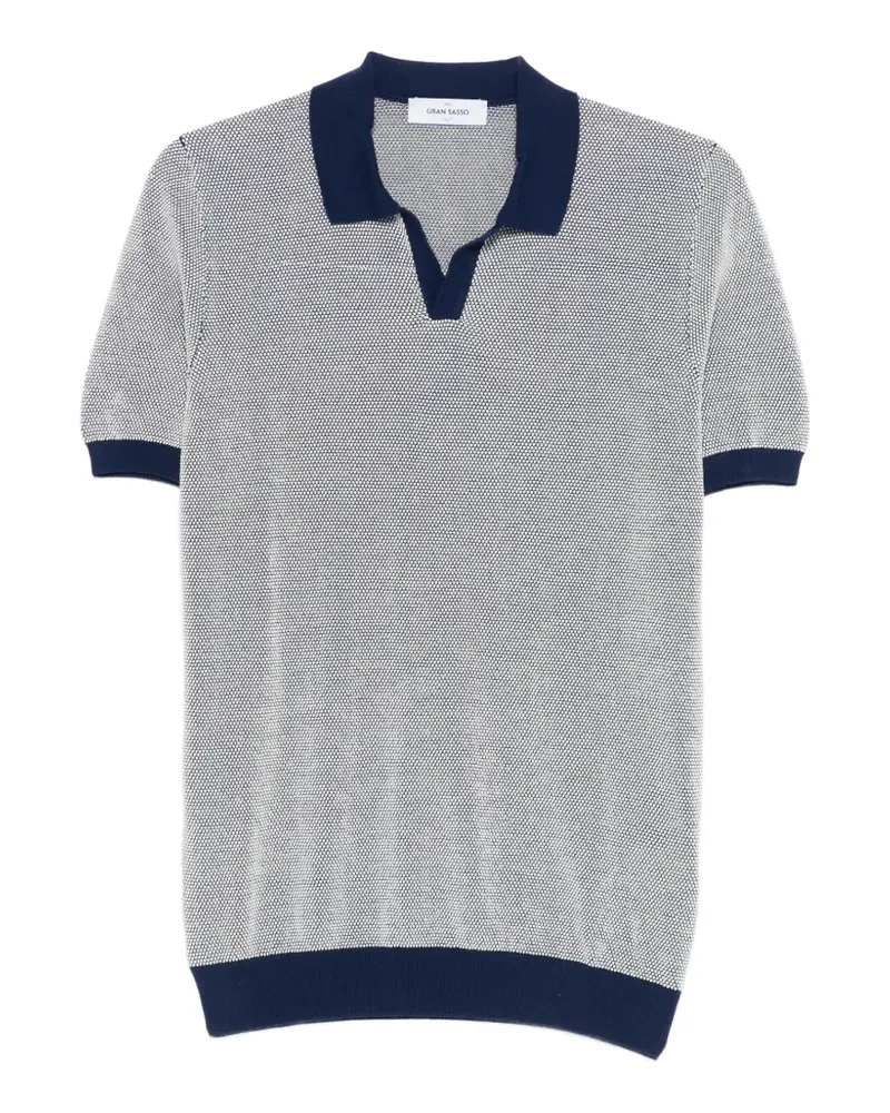 Gran Sasso textured T-shirt - Blau Blau