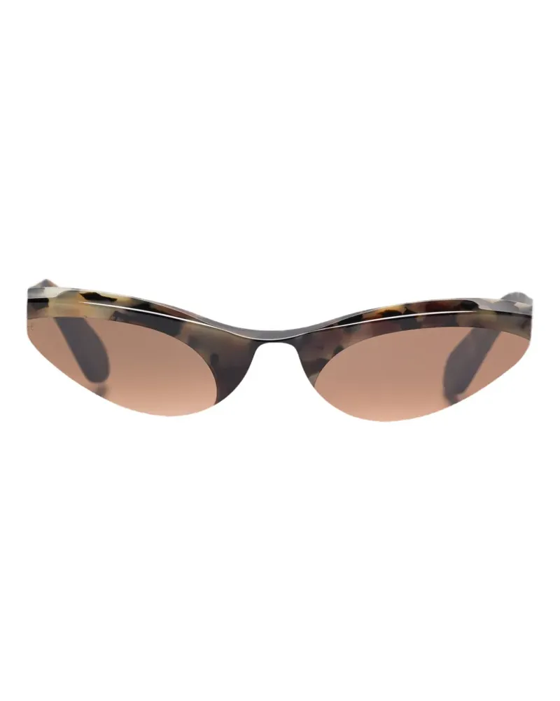 Persol Sonnenbrille mit Cat-Eye-Gestell - Braun Braun