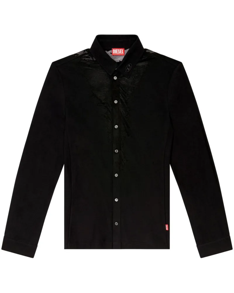Diesel S-Sun-Plain Hemd - Schwarz Schwarz