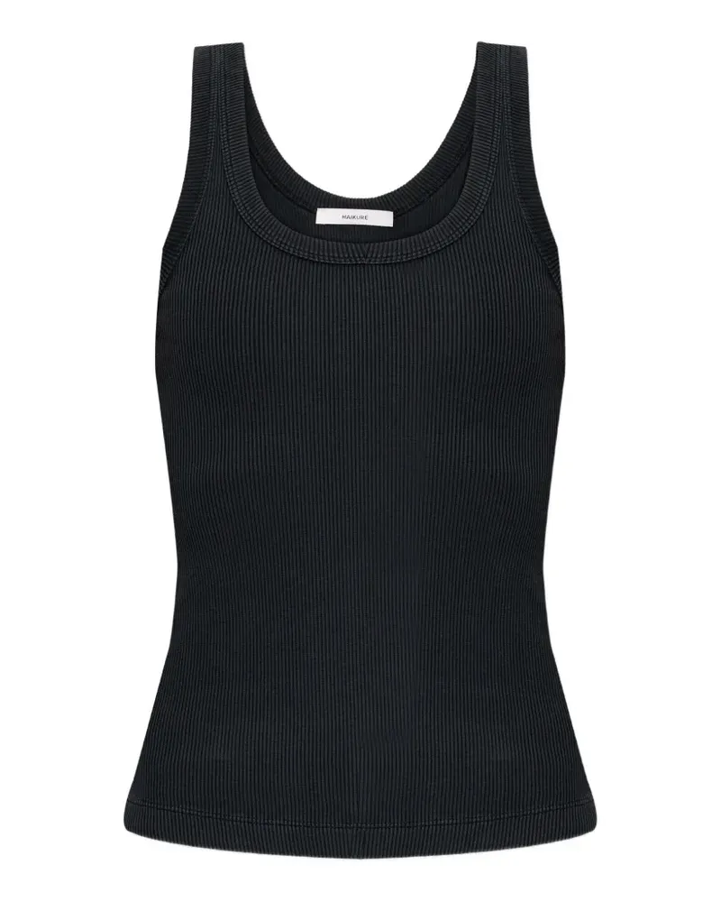 Haikure Geripptes Gem Strick-Tanktop - Schwarz Schwarz