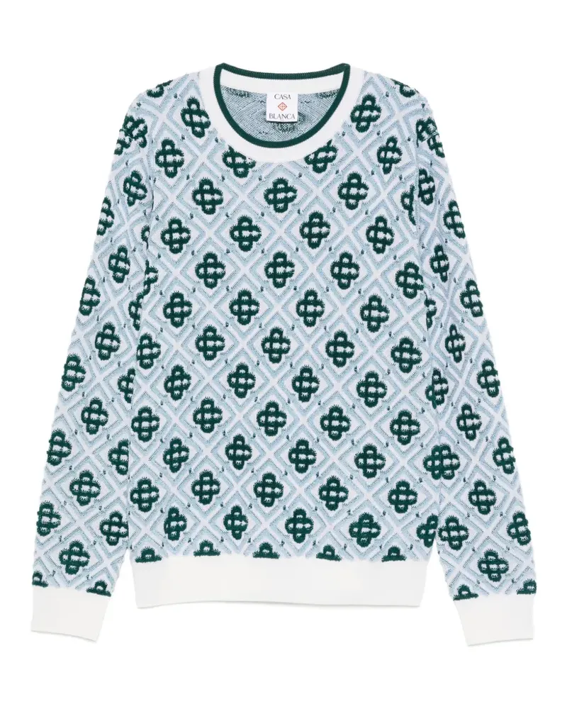 Casablanca Paris Pullover mit Monogramm - Blau Blau