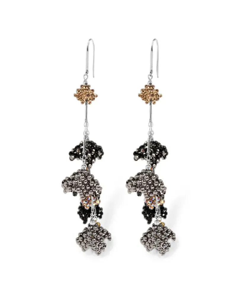 Isabel Marant Catalina Ohrringe mit Kristallen - Silber Silber
