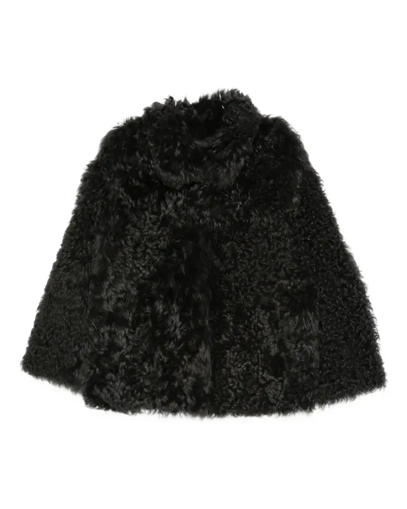 Liska curly lamb shearling jacket - Braun Braun