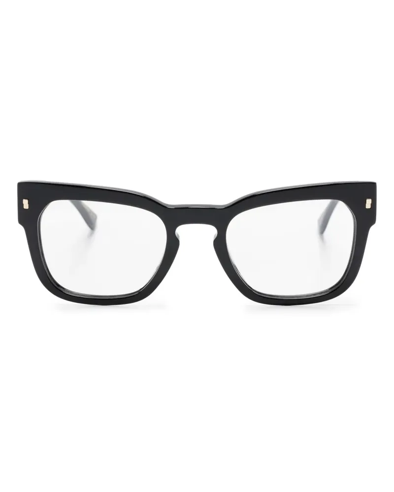 Dsquared2 Hype Brille mit eckigem Gestell - Schwarz Schwarz