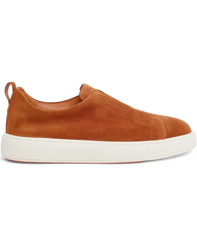 Santoni Sneakers aus Wildleder - Braun Braun