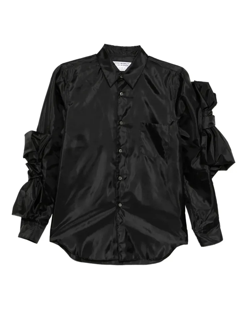 Comme des Garçons Hemd mit Knotendetail - Schwarz Schwarz
