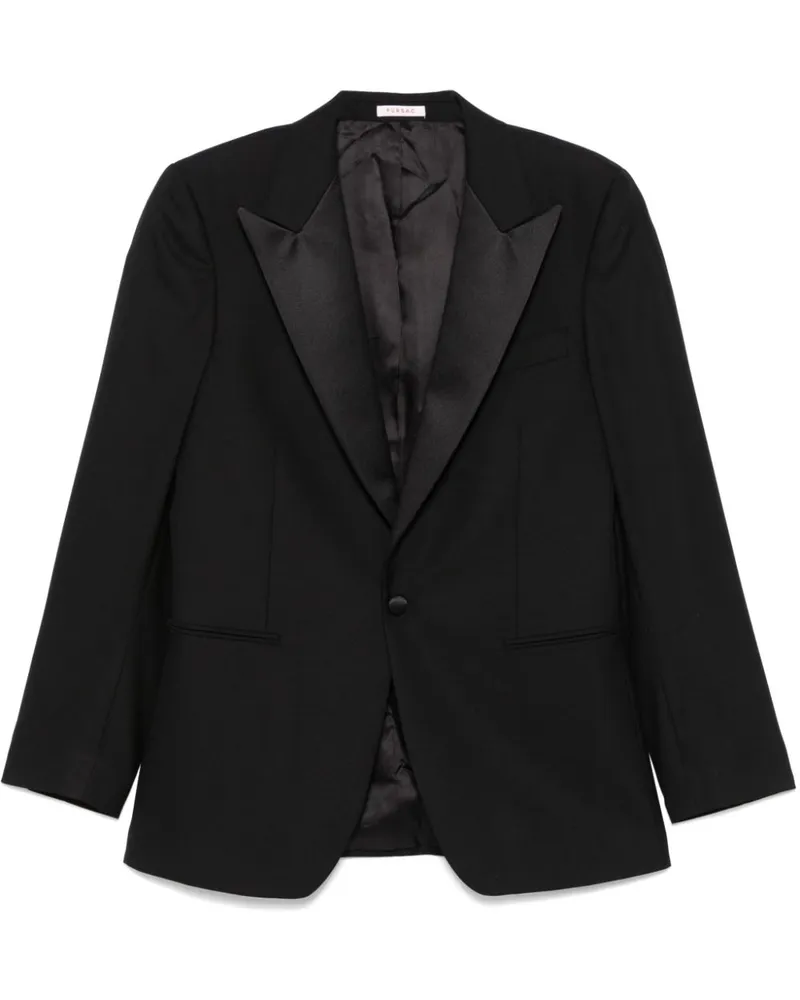 FURSAC Klassische Smoking-Jacke - Schwarz Schwarz