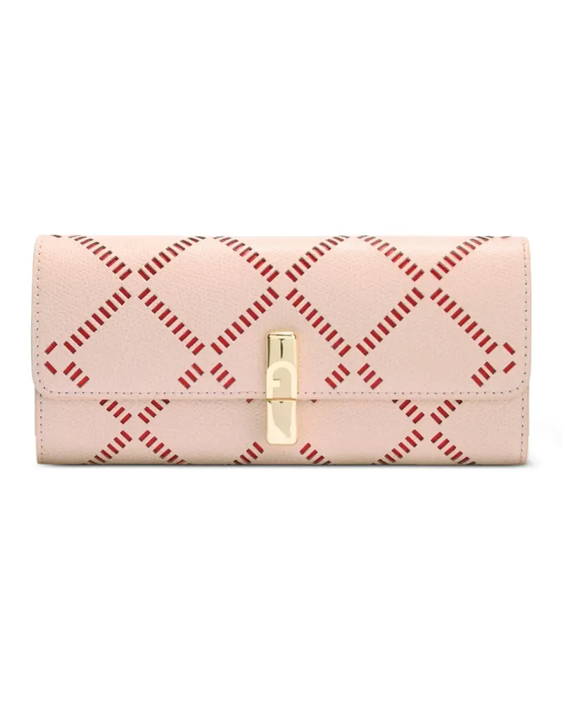 Furla Perforiertes Iride Portemonnaie - Rosa Rosa