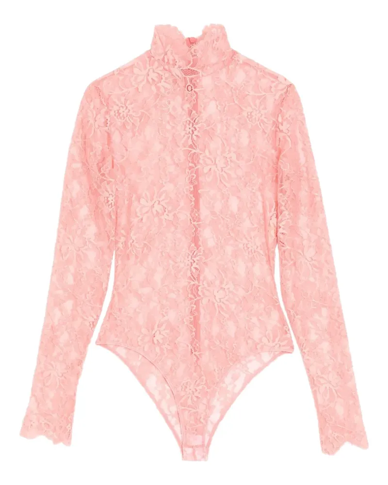 Valentino Garavani floral-lace bodysuit - Rosa Rosa