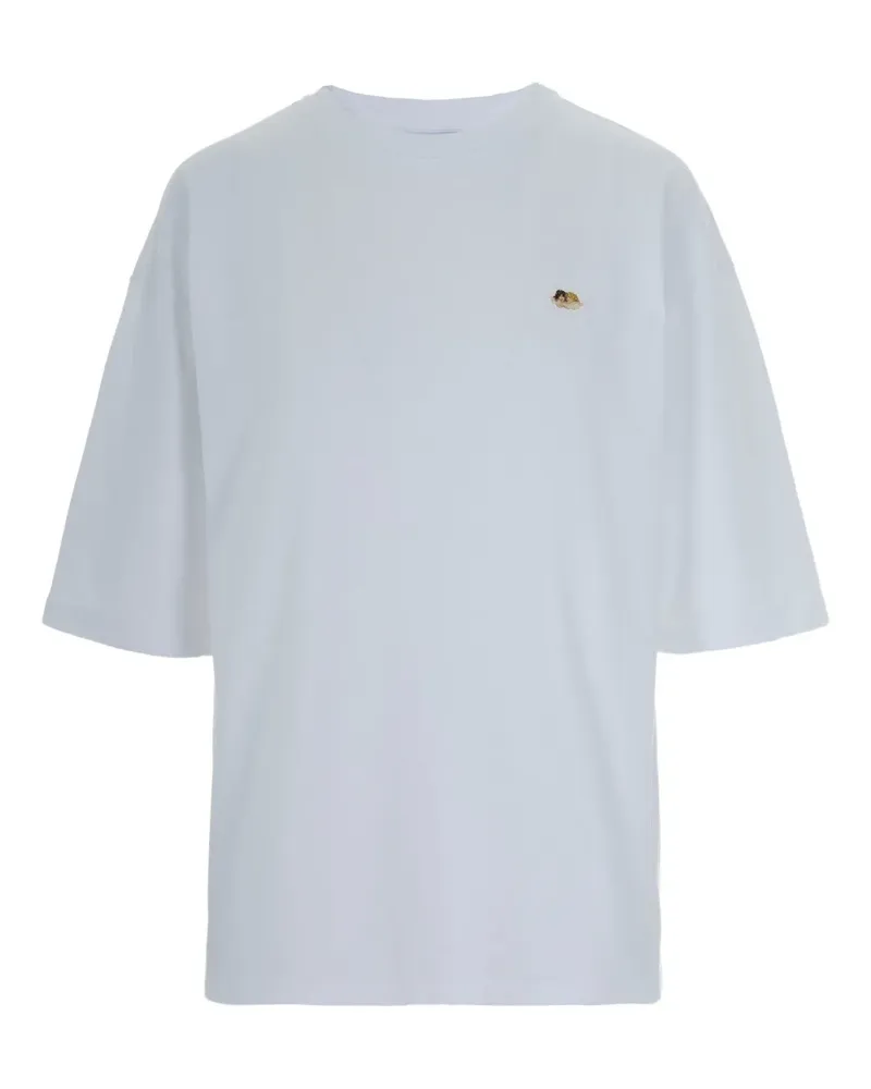 Fiorucci T-Shirt mit Stickerei - Weiß Weiß