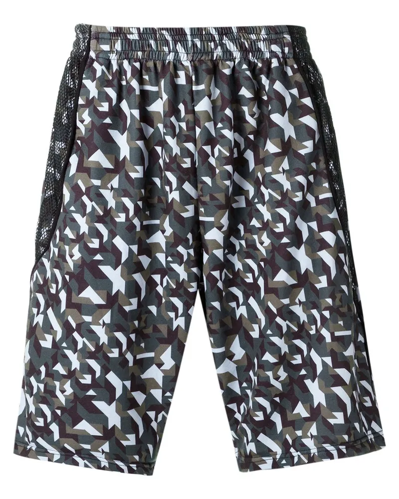 Amir Slama Shorts mit geometrischen Print - Schwarz Schwarz