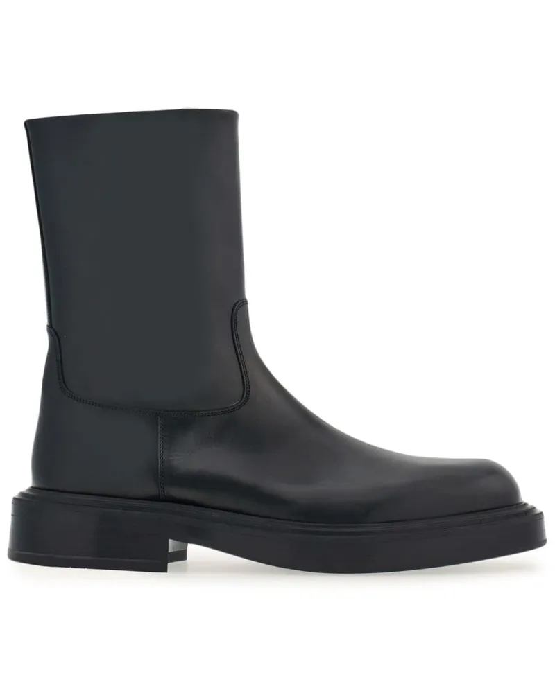 Ferragamo Stiefel aus Lackleder - Schwarz Schwarz