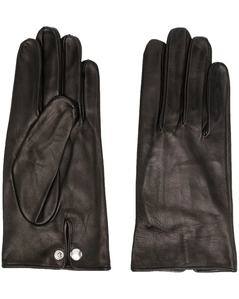 Ernest W. Baker Handschuhe mit Druckknopf - Schwarz Schwarz