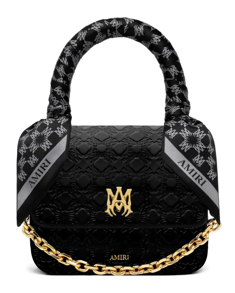 Amiri micro Ma Quad embossed tote bag - Schwarz Schwarz