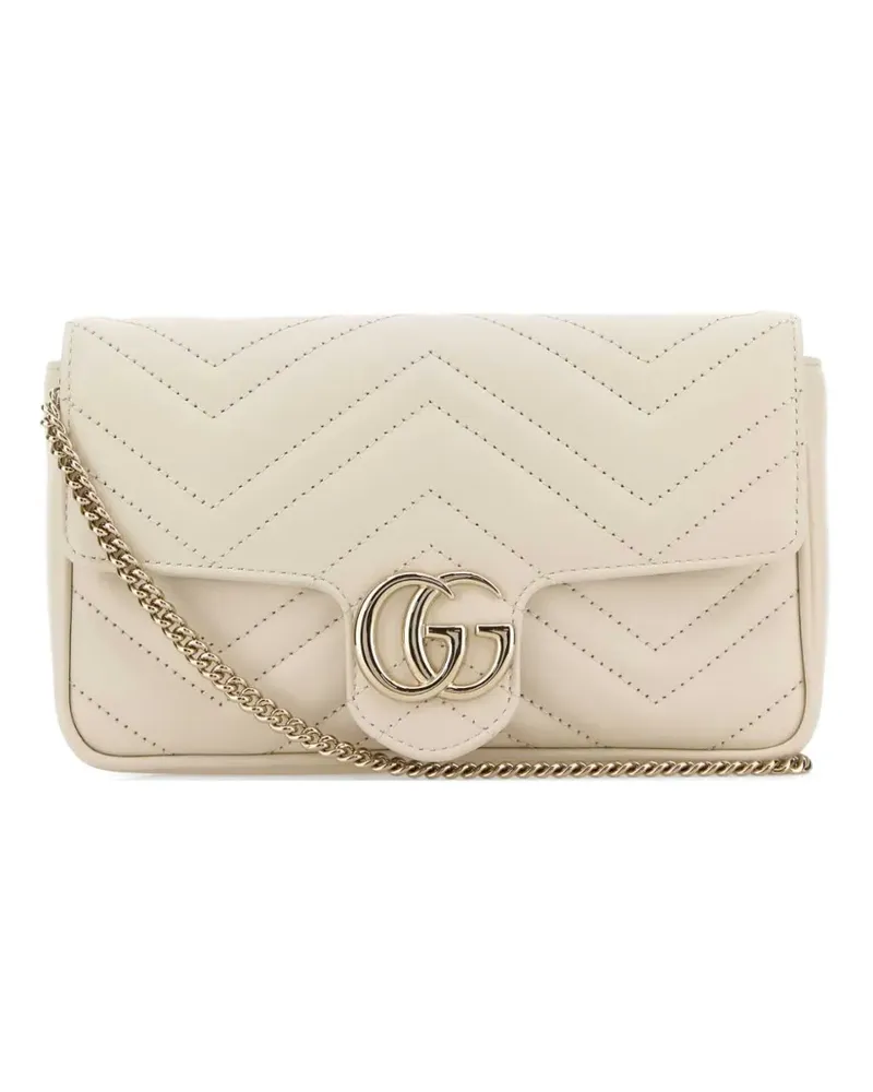 Gucci gg marmont leather shoulder bag - Nude Nude