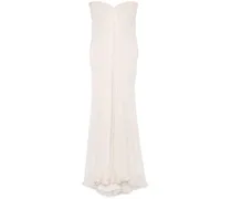 Drapiertes Maxikleid - Rosa