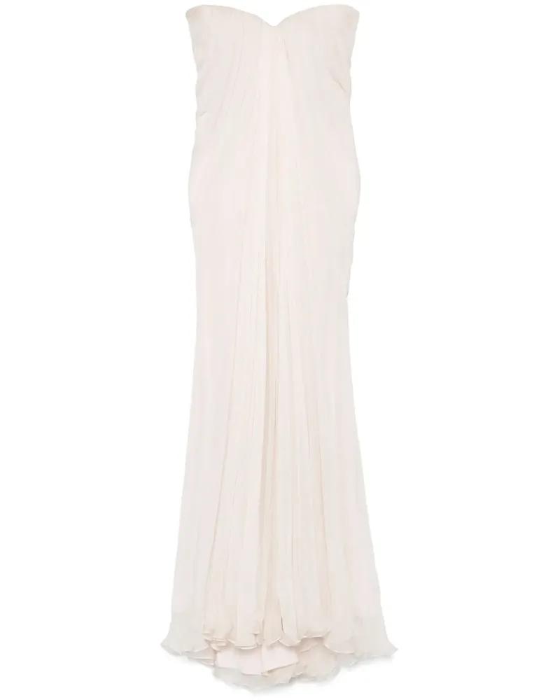 Alexander McQueen Drapiertes Maxikleid - Rosa Rosa