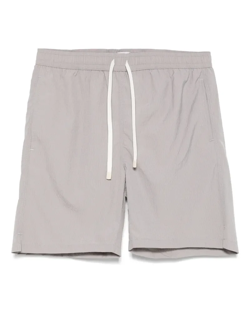 Eleventy Badeshorts aus Seersucker - Grau Grau