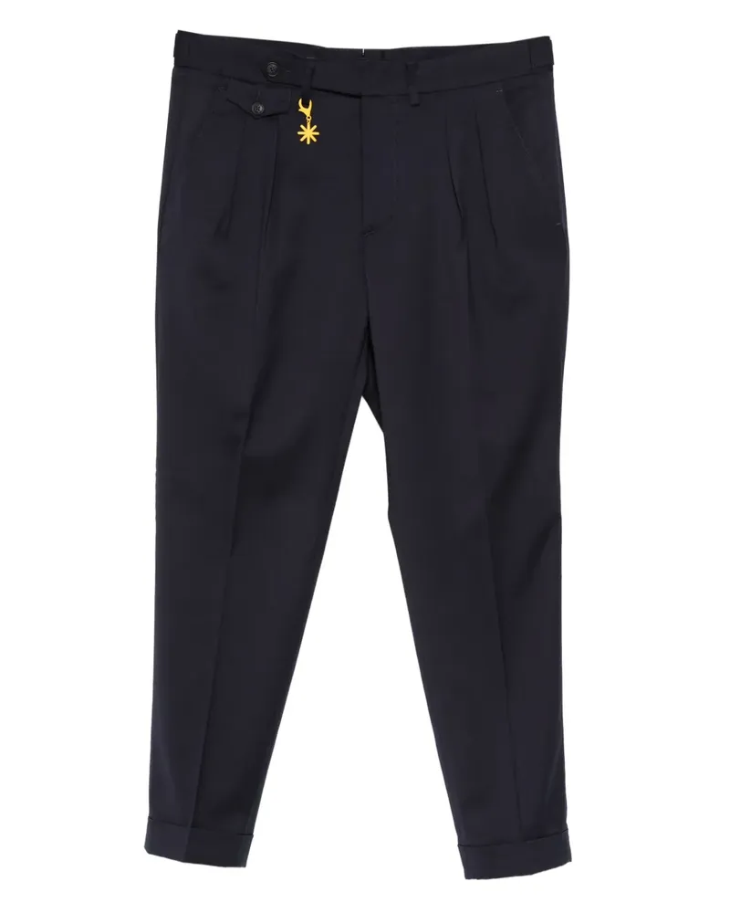Manuel Ritz Plissierte Hose - Blau Blau