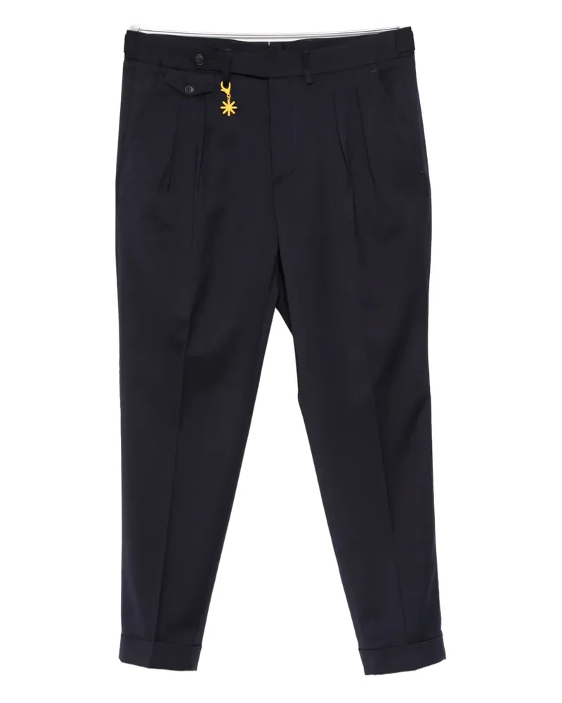 Manuel Ritz pleated trousers - Blau Blau