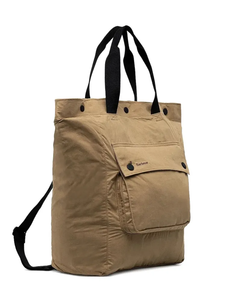 Barbour Transport 3-Way Tote Bag mit Logo-Schild - Braun Braun
