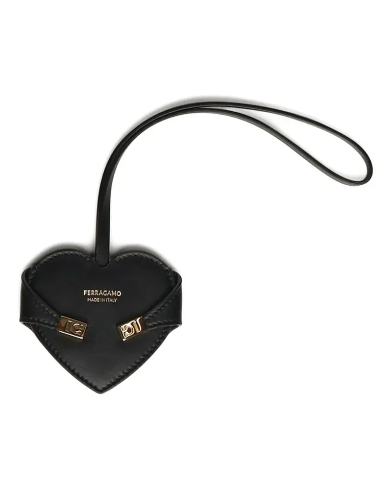 Ferragamo Anhänger mit Logo-Print - Schwarz Schwarz