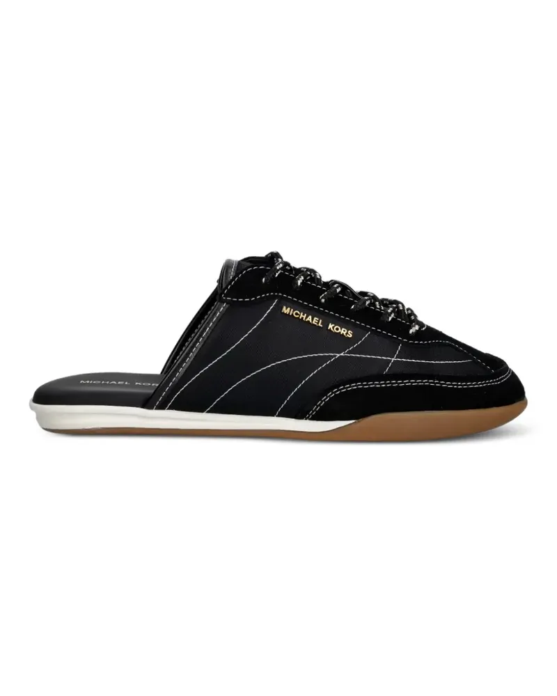 Michael Kors Nolan Mules aus Nylon und Wildleder - Schwarz Schwarz