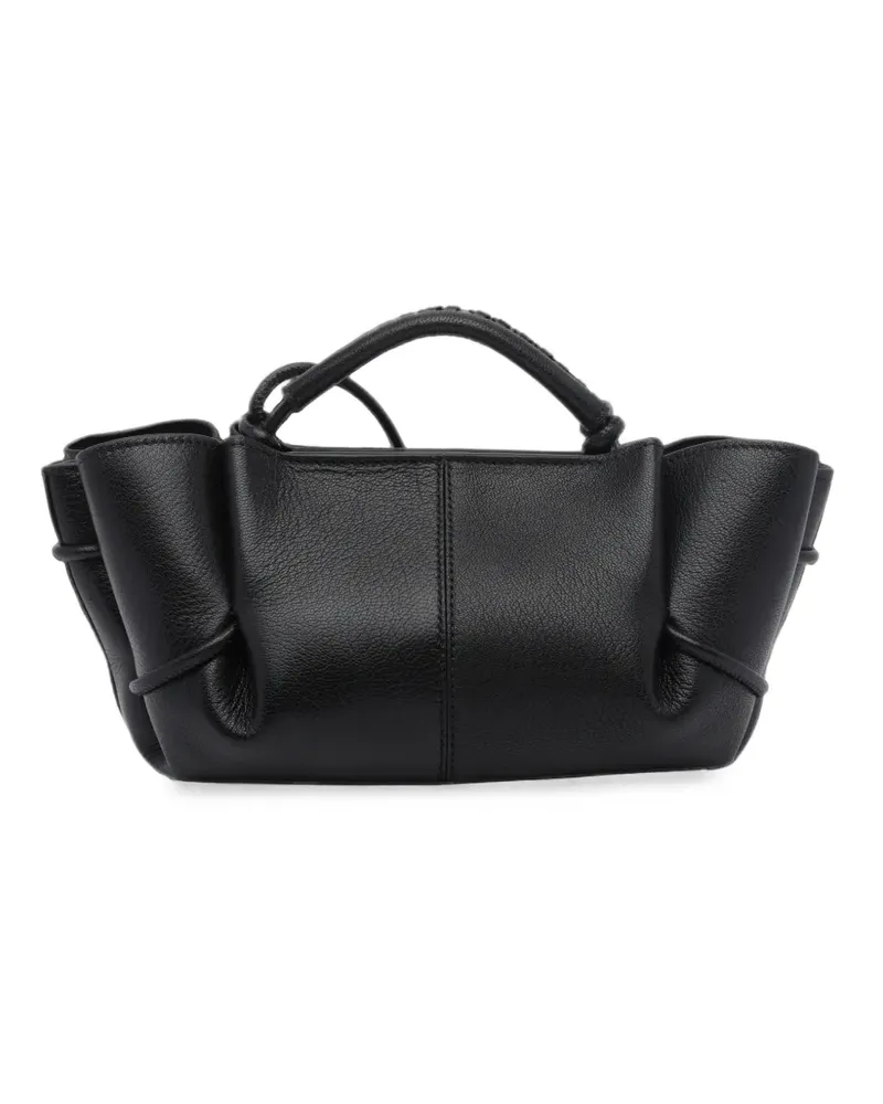 HEREU mini Arta leather tote bag - Schwarz Schwarz