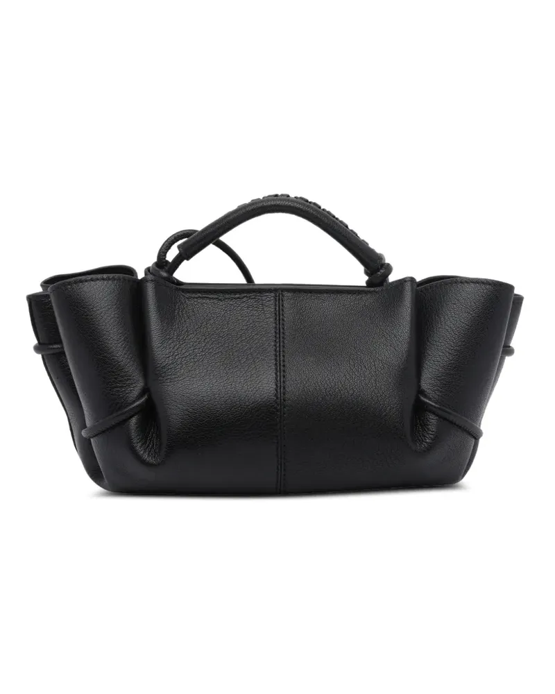 HEREU Mini Arta Tote Bag aus Leder - Schwarz Schwarz