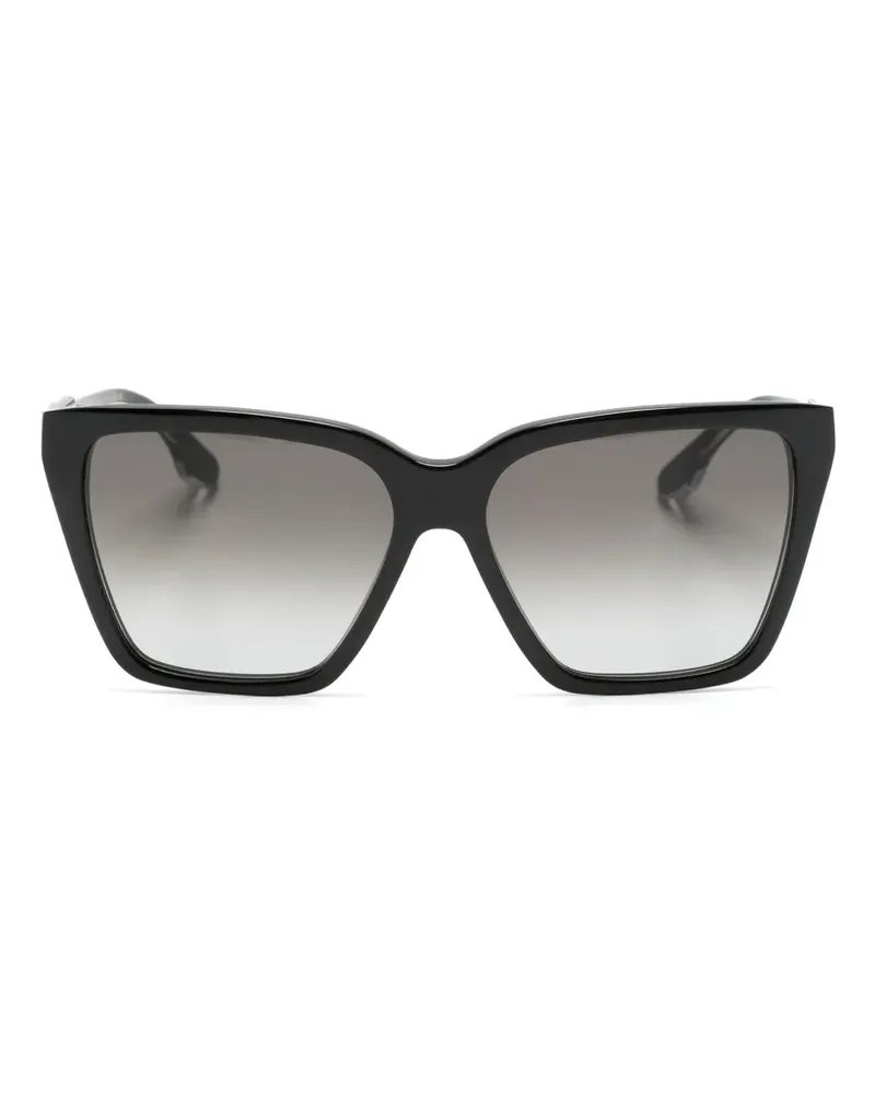 Victoria Beckham Sonnenbrille mit eckigem Gestell - Schwarz Schwarz