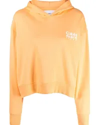 Calvin Klein Hoodie mit Logo-Print Orange