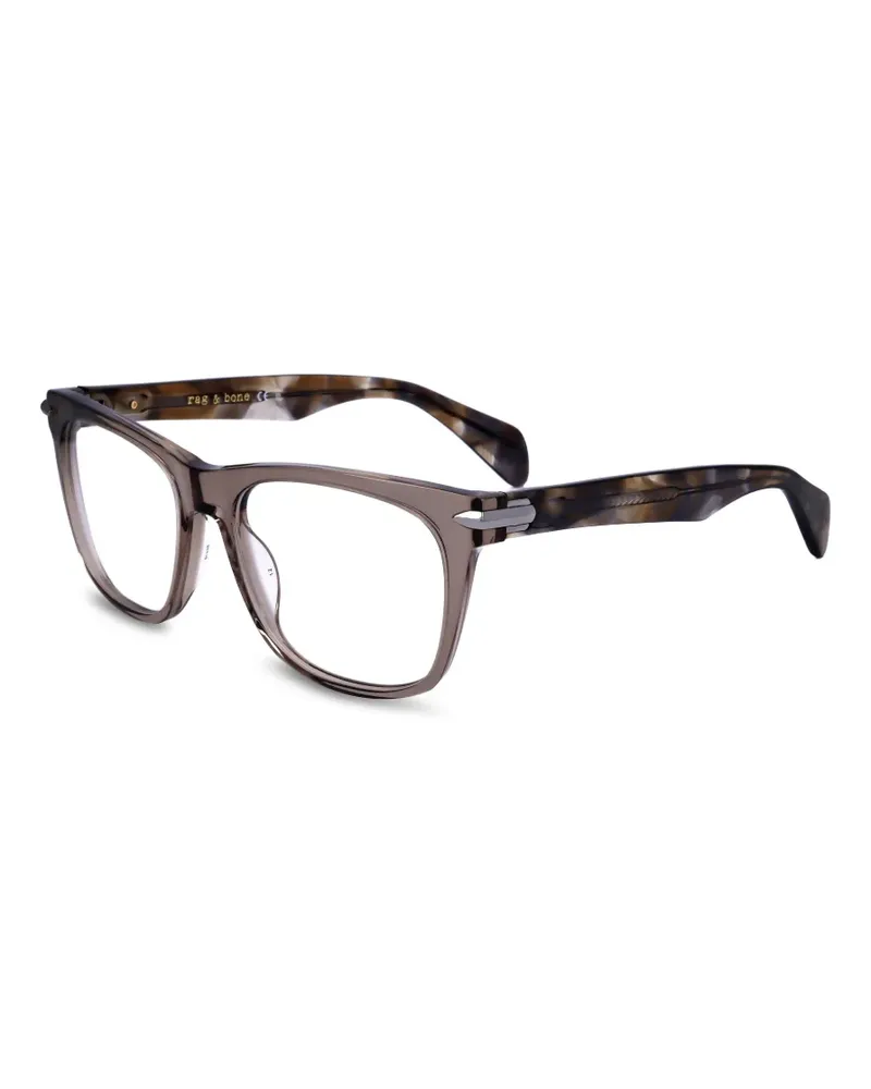 Rag & Bone tortoiseshell-effect square-frame glasses - Braun Braun