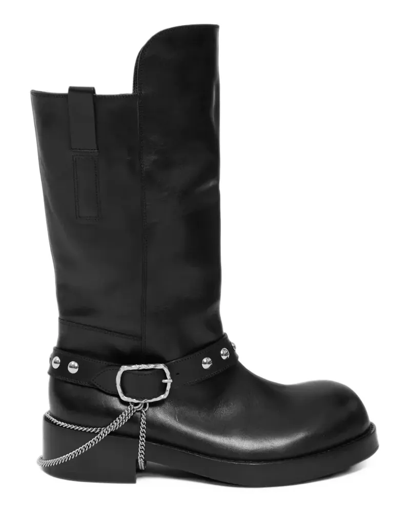 Ann Demeulemeester Edeed buckled riding boots - Schwarz Schwarz