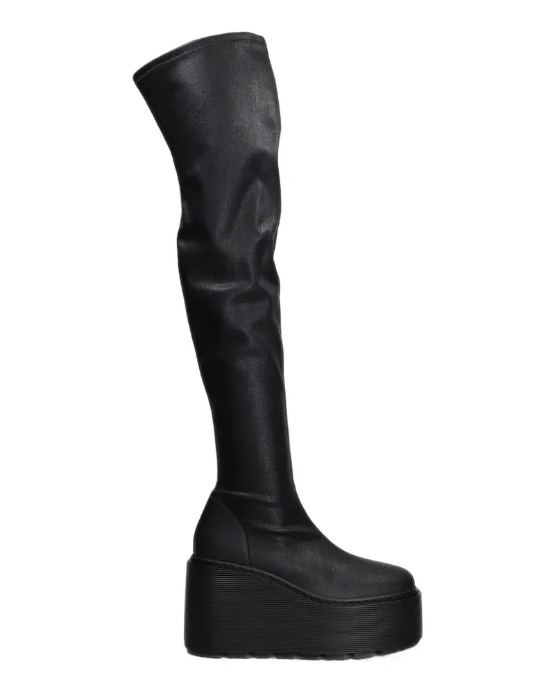 Vic Matié Overknee-Stiefel mit Plateau - Schwarz Schwarz