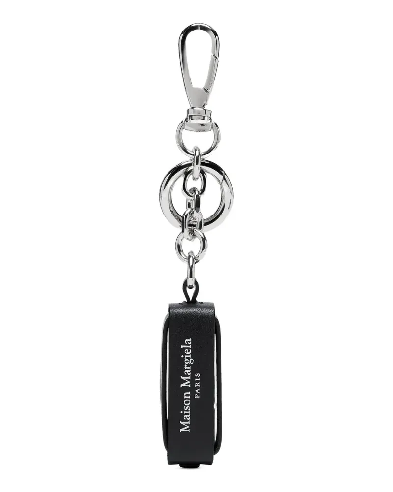Maison Margiela leather dice keyrings - Schwarz Schwarz