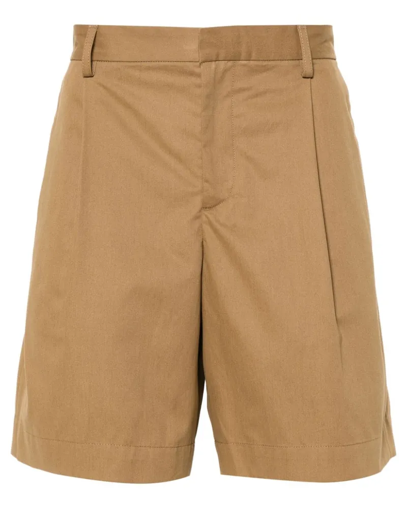 A.P.C. Shorts mit Bundfalten - Braun Braun