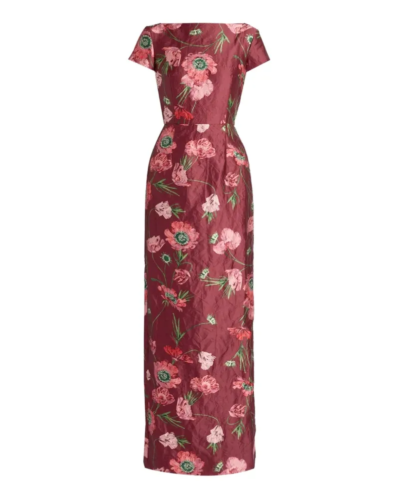 Erdem floral-print gown - Rot Rot