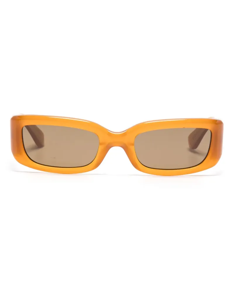 Second/Layer Sonnenbrille mit eckigem Gestell - Braun Braun