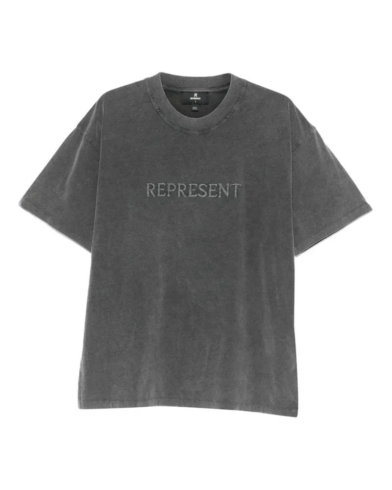 REPRESENT T-Shirt mit Stickerei - Grau Grau