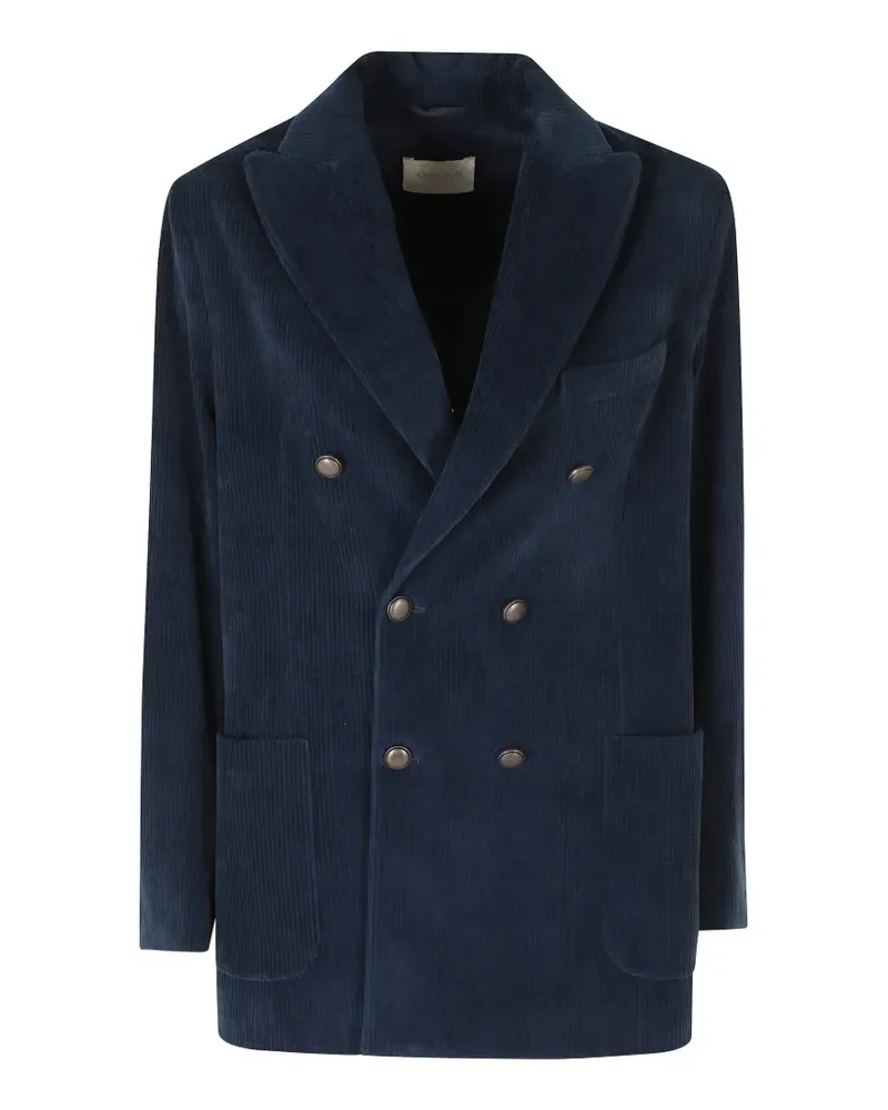 CIRCOLO 1901 Doppelreihiges Cordsakko - Blau Blau