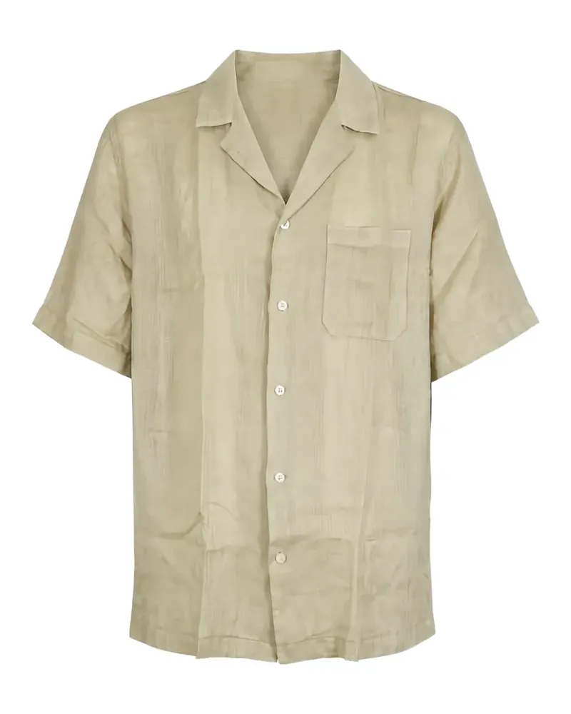 Altea short-sleeved camp-collar shirt - Nude Nude