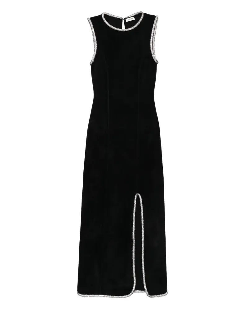 Sandro Verziertes Maxikleid - Schwarz Schwarz