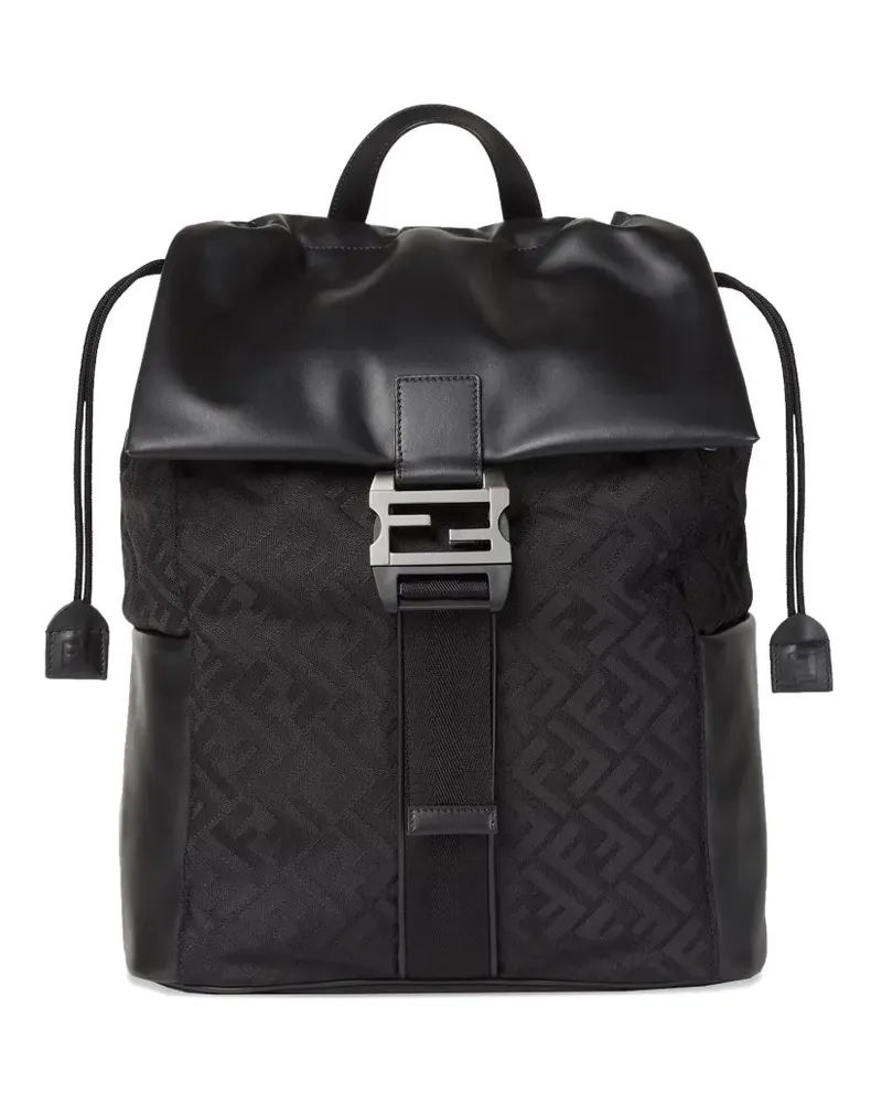 Fendi Flux buckle backpack - Schwarz Schwarz
