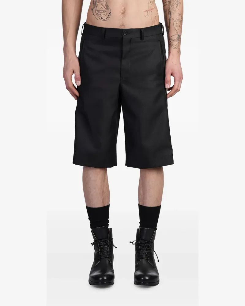 Comme des Garçons Shorts mit Reißverschlussdetail - Schwarz Schwarz