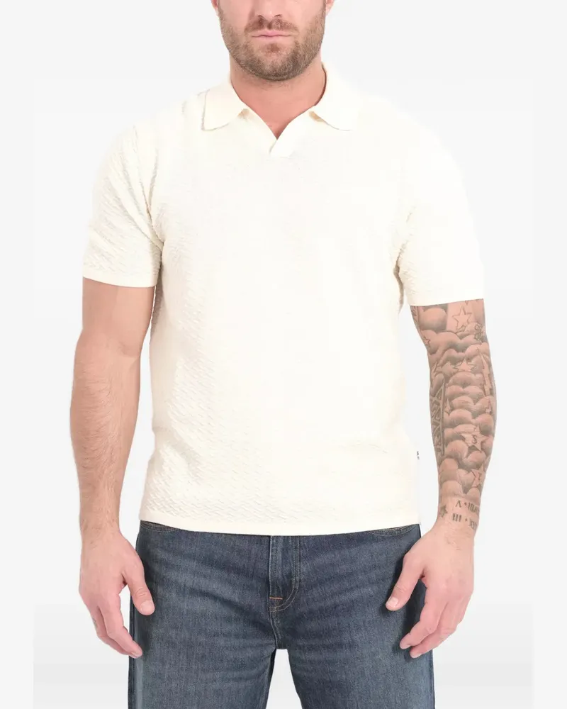 NN 07 Paul SS textured T-shirt - Nude Nude